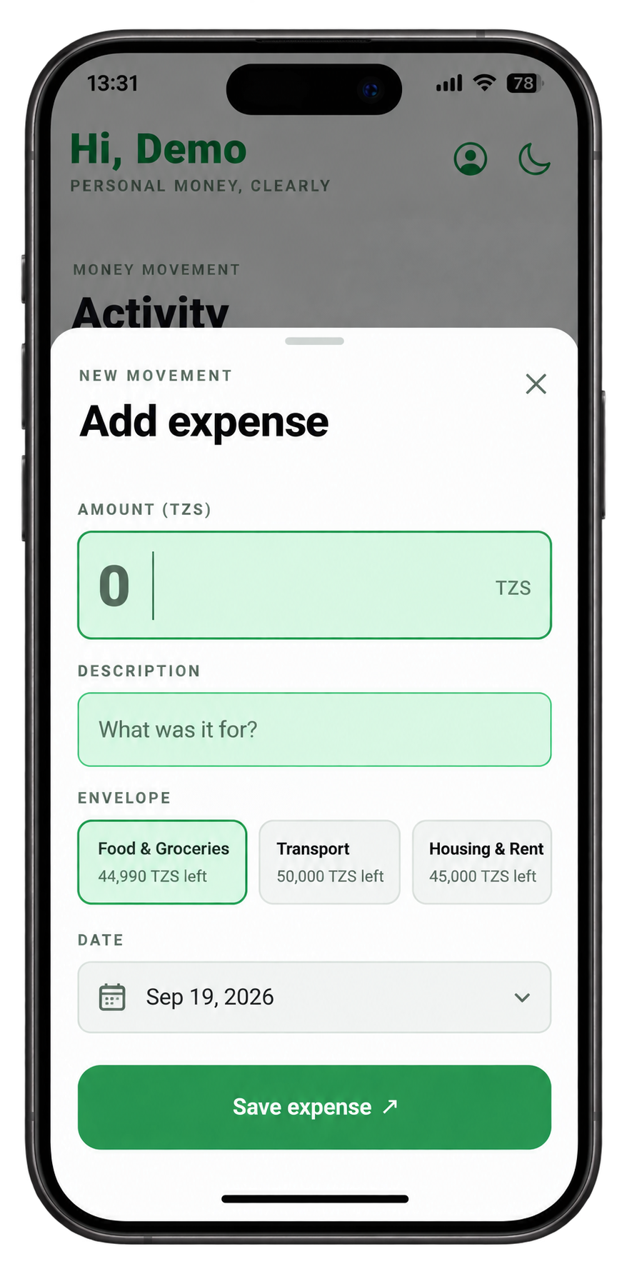 Add Expense